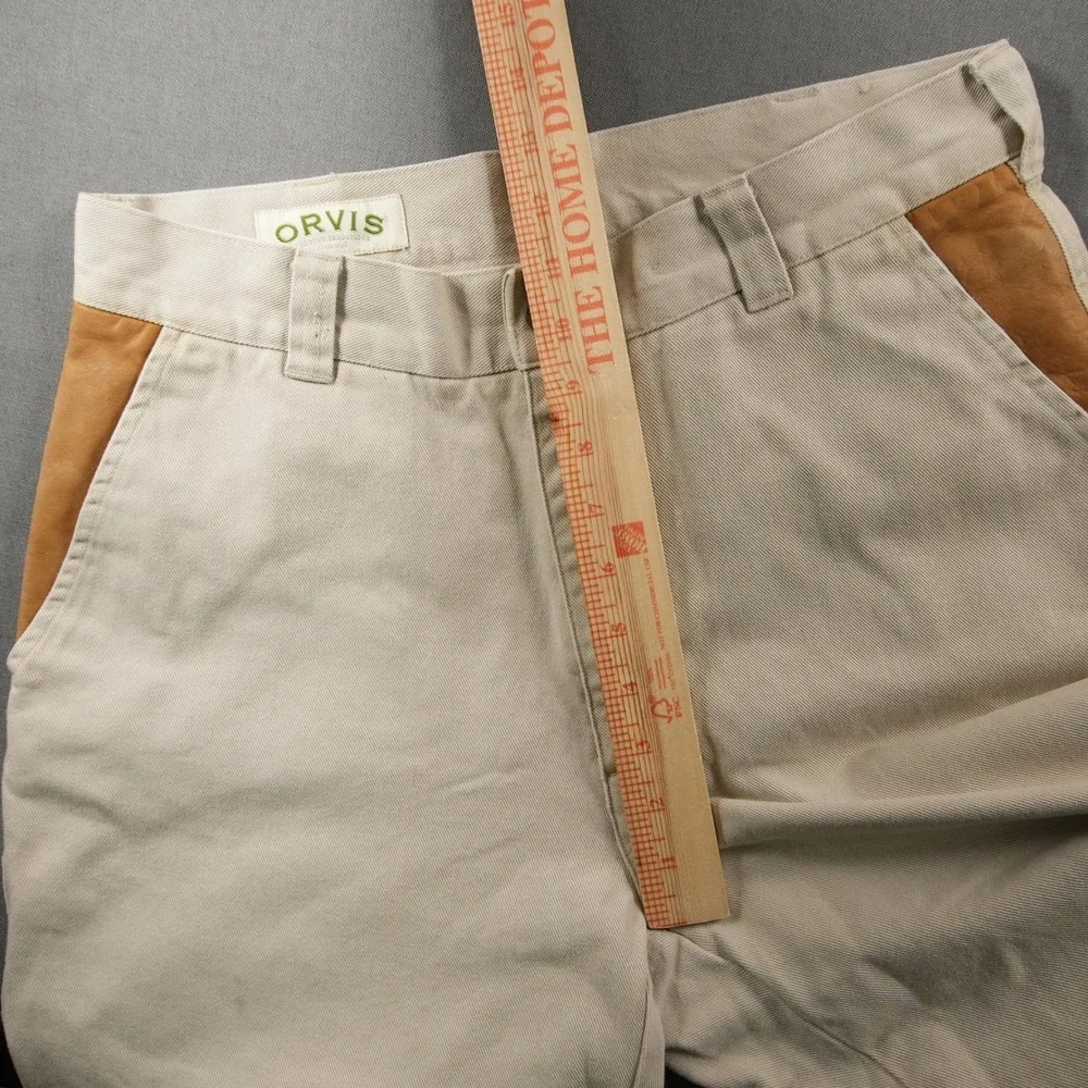 VTG Orvis Zambezi Twill Shooting Leather Trim Field Upland Pant Men Fit 30x28